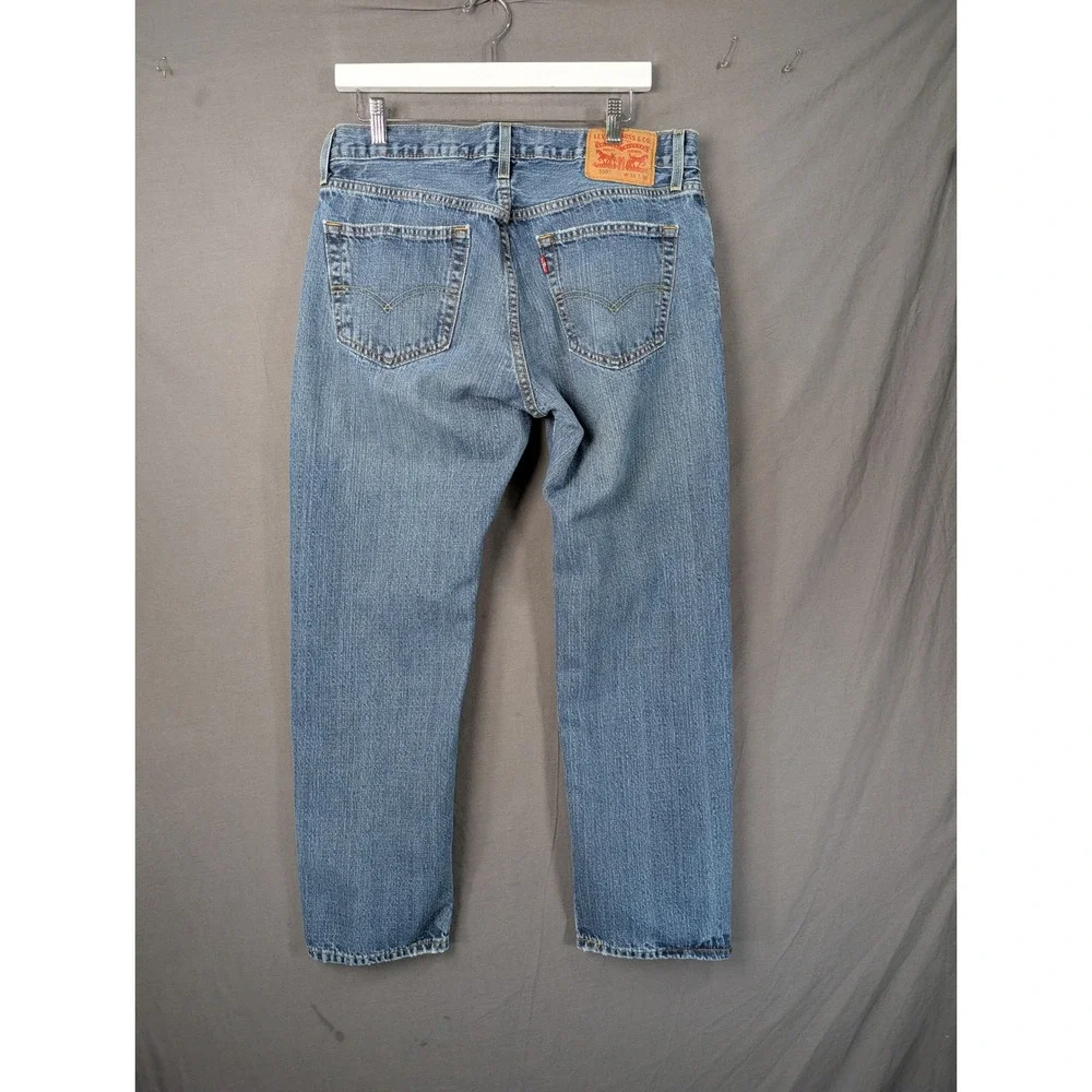 Levis 559 Relaxed Straight Jeans Mens 34x30 Blue Medium Wash Denim 00559-2765
